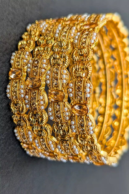 Floral Design Bangles for Girls