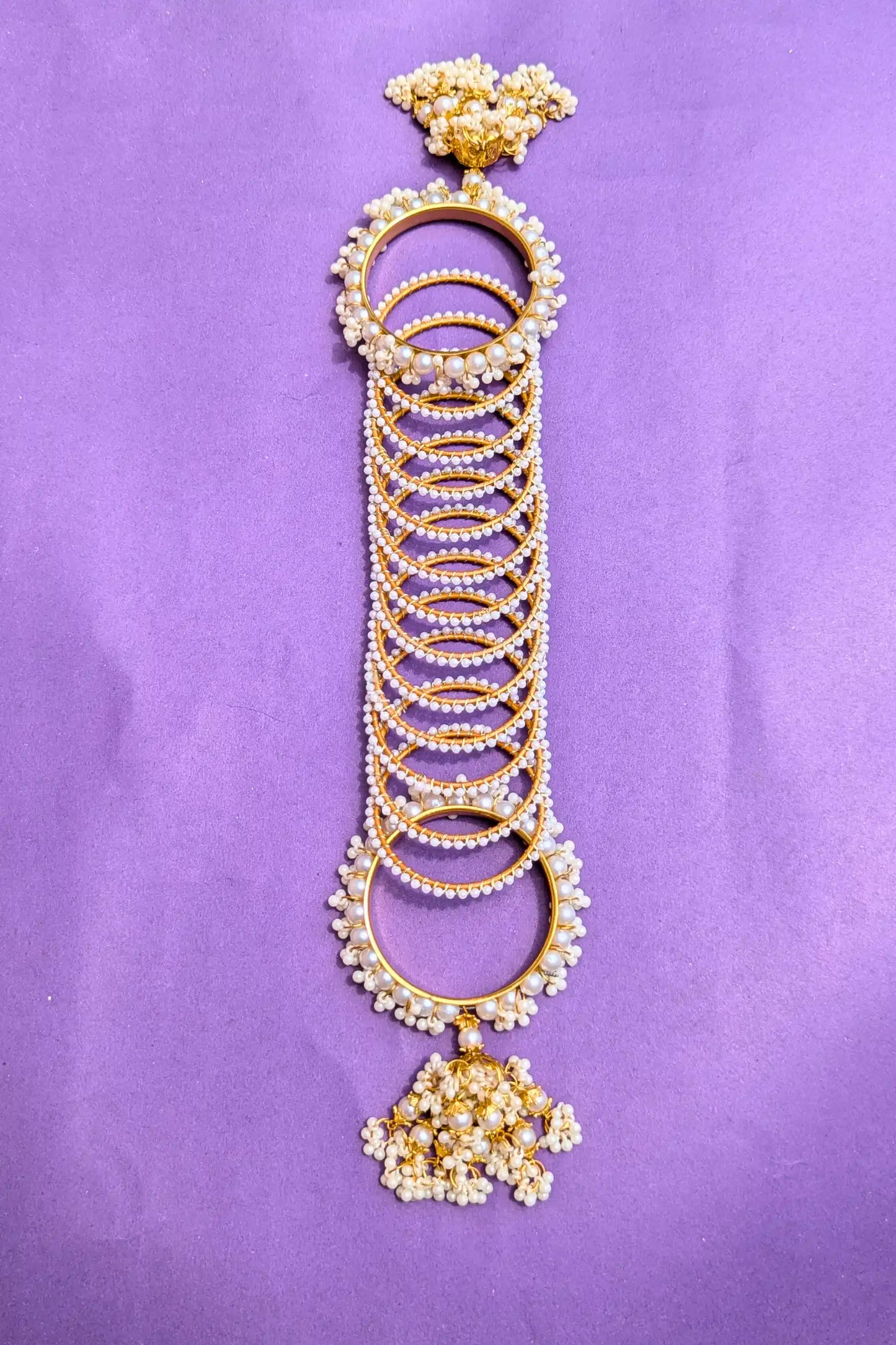 Fancy Pearl Gajra Bangles for girls