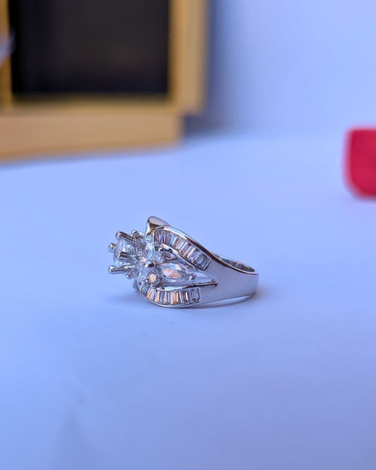 Silver color rings for women