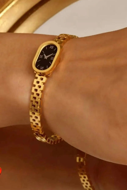 Golden Watch Style Bracelet for Girls
